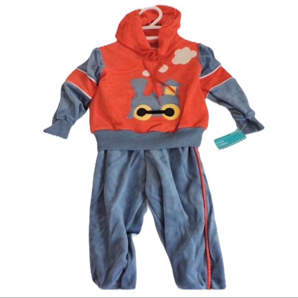 JCPenney Train Outfit Vintage 1980s Toddletime 12M